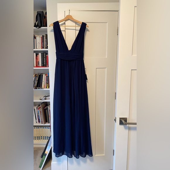 Navy Blue Maxi Dress - Picture 5 of 5